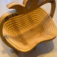 Portafrutta in legno pieghevole