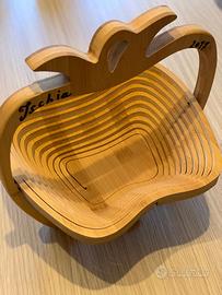 Portafrutta in legno pieghevole