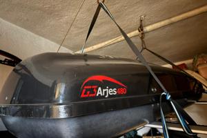Box tetto auto 480L + barre portatutto