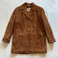 Giacca Lunga Imbottita Pelle Scamosciata by Dibi