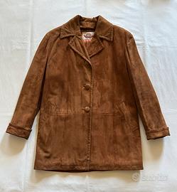 Giacca Lunga Imbottita Pelle Scamosciata by Dibi