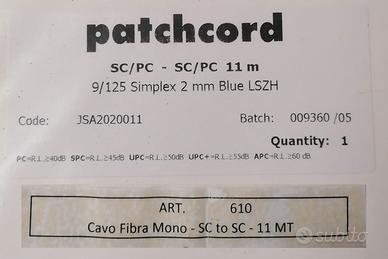 cavi in fibra ottica