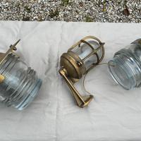 Applique nautica ottone e vetro