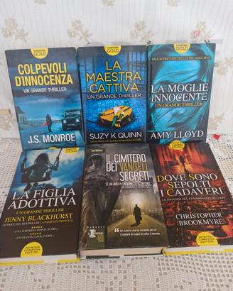 gialli thriller lotto 3 libri a scelta vari autor