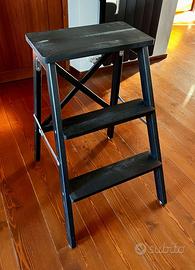IKEA BEKVÄM Scaletta/sgabello, nero, 63 cm