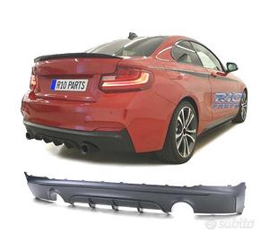 DIFFUSORE BMW F22 F23 LOOK M PERFORMANCE NERO OPAC