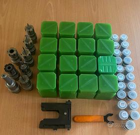 Set mandrini e pinze per fresatrice attacco 40