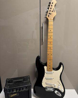 Chitarra elettrica Esthon con amplificatore AG-10,