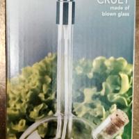 oliera acetiera in vetro soffiato 