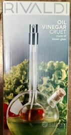 oliera acetiera in vetro soffiato 