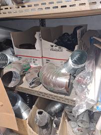 Tubi raccordi e diffusori per stufe a legna