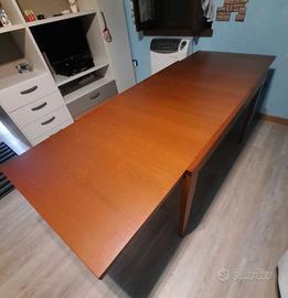 Tavolo allungabile tinto noce