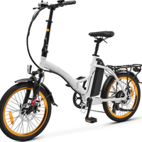 bicicletta elettrica pieghevole argento