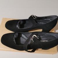 décolleté camoscio nere nuove