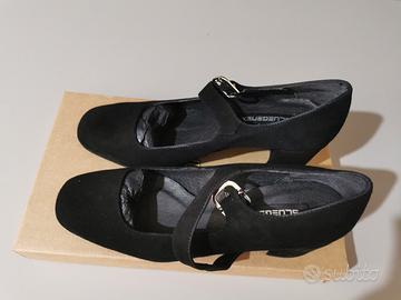 décolleté camoscio nere nuove