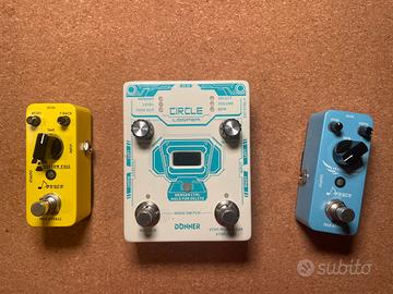 3 pedali Donner – Circle Looper, Delay e Chorus