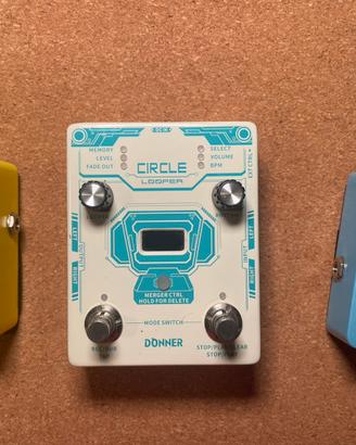 3 pedali Donner – Circle Looper, Delay e Chorus