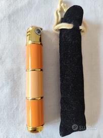 RARO accendino ottone vint. x borsetta+custodia