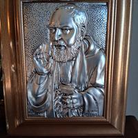 quadro e statua  Padre Pio
