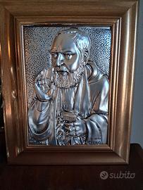 quadro e statua  Padre Pio
