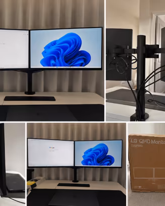 LG Ergo Dual 27” QHD USB-C 27BP88QD-B2
