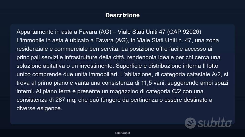Appartamento – Favara, Agrigento - Altro