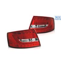 FANALI AUDI A6 4F 04-08 ROSSO BIANCO LED