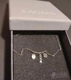 Collana argento Sterling S. Agapò porta fortuna