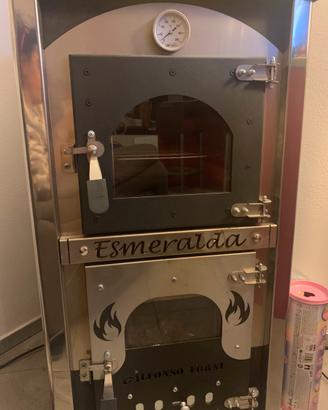 Stufa a legna con forno