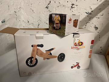 Bici legno Kinderfeet “Tiny Tot” con cestino