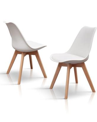 Nuove sedie in polipropilene cuscino in ecopelle