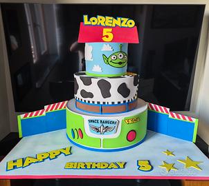 Torta scenografica Toy Story per compleanno