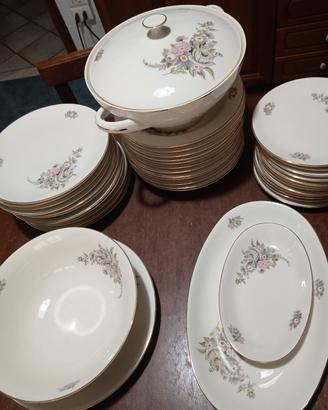 Servizio di piatti d'epoca vintage