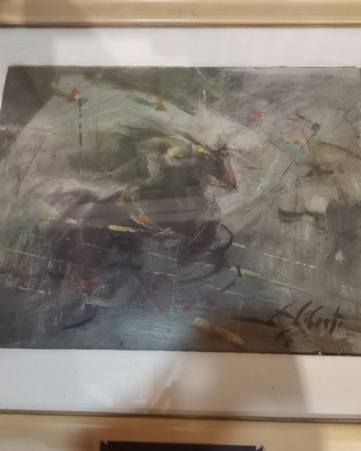 Quadro di Alberti "cavallo agli ostacoli"