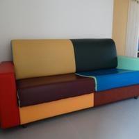 Divano letto in vera pelle - pezzo unico