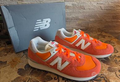 New balance 574 arancio fluo nuove😍
