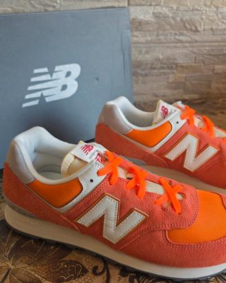 New balance 574 arancio fluo nuove😍