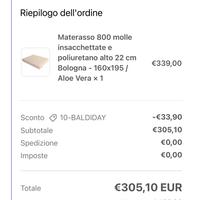 Materasso baldiflex