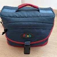 Borsa fotografica blu con tracolla