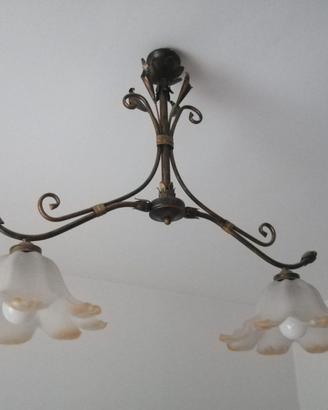 Lampadario e due abat-jour stile classico usati