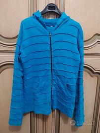 Felpa leggera con cappuccio e cerniera