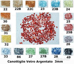 250 grammi Perline Canottiglie 3 mm