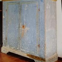 antica credenza dipinta marchigiana del 700