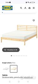 struttura letto Ikea Tarva 