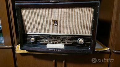 Radio a valvole Philips Miniphone con giradischi
