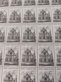 foglio 50 francobolli Basilica Santa Croce Firenze