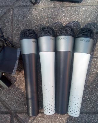 Lips Singstar gioco 4 microfoni mai usati XBox360