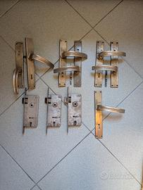 Set maniglie ottone anni 50
