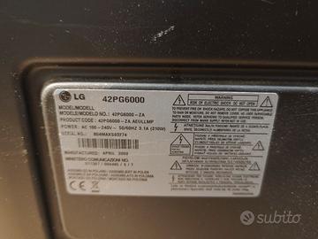 tv plasma LG 42"