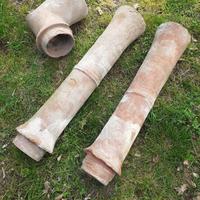 tubi canna fumaria in terracotta antichi 